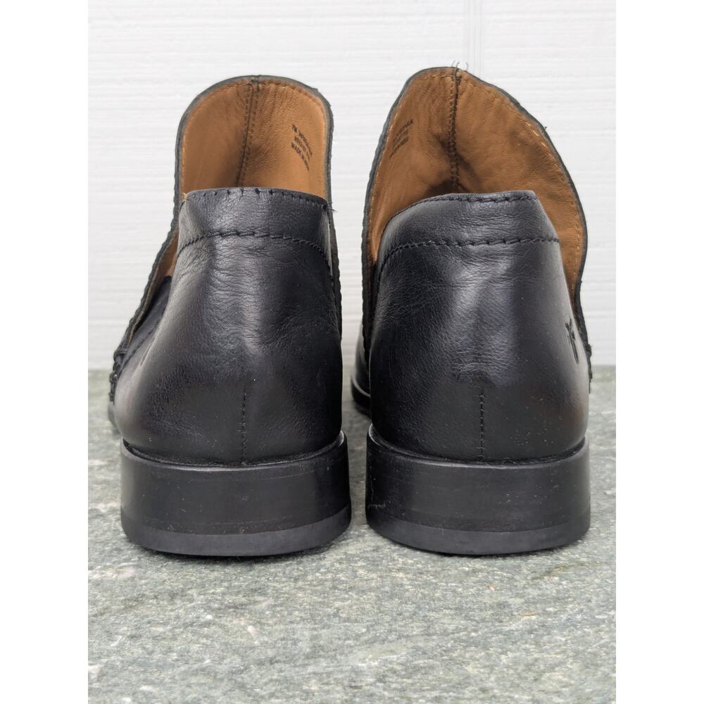 Frye Elyssa Shootie Black 7M Style 3470236 Leather Pull On Booties Ankle Boots - Picture 4 of 14